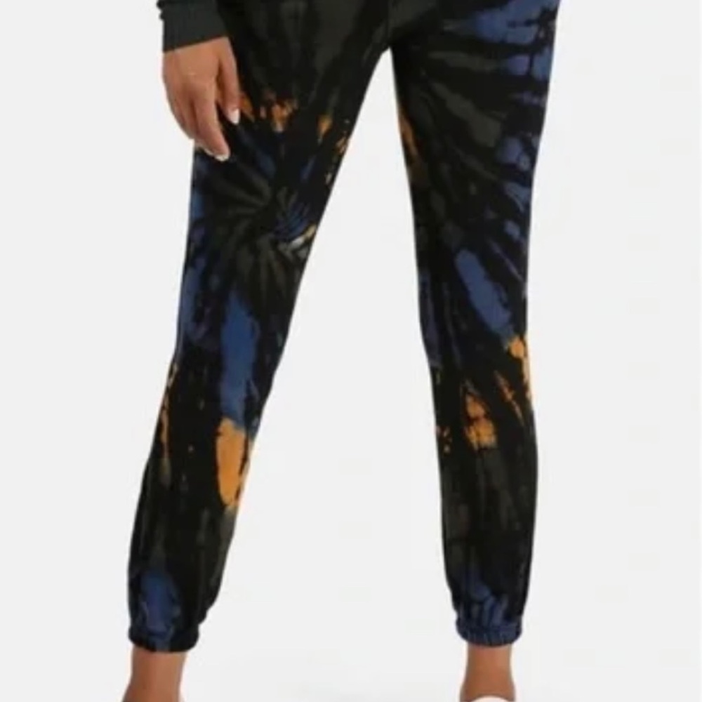 Cotton Citizen Black and Blue Jogger Track Pants
